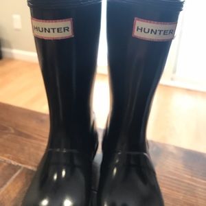 Girls Hunter rain boots size 1
